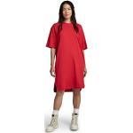 Camisetas rojas de cuello redondo rebajadas con cuello redondo informales G-Star Raw talla S para mujer 