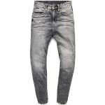 Jeans grises de corte recto ancho W25 G-Star Raw desteñido para mujer 