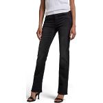 Jeans bootcut negros de cuero rebajados ancho W26 G-Star Raw raw para mujer 