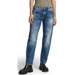 Jeans boyfriend azules de piel rebajados ancho W24 vintage G-Star Raw raw para mujer 