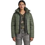 Abrigos verdes con capucha  rebajados acolchados G-Star Raw talla XL para mujer 