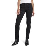 Jeans negros de cuero de corte recto rebajados ancho W28 G-Star Raw raw para mujer 