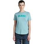 G-STAR RAW Raw. Slim T-shirt, Tops para Mujer, Azul (Ocean D21226-4107-826), S