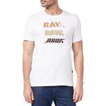 G-Star RAW Triple RAW T-Shirt, Camisetas para Hombre, Blanco (white D22379-336-110), S