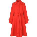 Gabardinas rojas de lana manga larga impermeables Dolce & Gabbana con cinturón talla L para mujer 