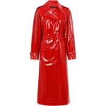 Gabardinas rojas de charol tallas grandes manga larga cortaviento Dolce & Gabbana talla XXL para mujer 