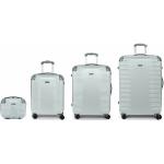Set de maletas plateado rebajadas con ruedas Gabol Balance en pack de 4 piezas 
