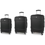 Set de maletas negras con ruedas Gabol para mujer 