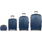 Set de maletas azules rebajadas con cierre Gabol Paradise en pack de 4 piezas 