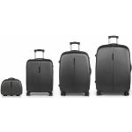 Set de maletas grises rebajadas con cierre Gabol Paradise en pack de 4 piezas 