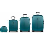 Set de maletas verdes rebajadas con cierre Gabol Paradise en pack de 4 piezas 