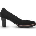 Zapatos negros de ante de tacón Gabor talla 44 para mujer 