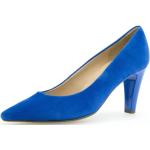 Zapatos azules de ante de tacón rebajados Gabor talla 41 para mujer 