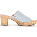 Sandalias azules de tacón con tacón de 3 a 5cm Gabor talla 37,5 para mujer 
