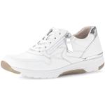 Sneakers bajas blancos de cuero con tacón de 3 a 5cm informales Gabor talla 35 para mujer 