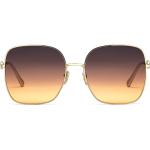 Gafas doradas de metal de sol Gucci Talla Única para mujer 
