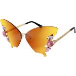 Gafas transparentes de plástico de sol de primavera para fiesta color gradiente talla M para mujer 