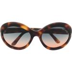 Gafas marrones de acetato de sol rebajadas Tom Ford para mujer 