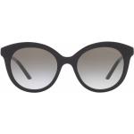 Gafas negras de acetato de sol con logo Prada Eyewear para mujer 