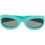 Gafas azules de acetato de sol con logo Gucci para mujer 
