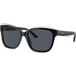 Gafas negras de plástico de sol rebajadas Armani Emporio Armani talla 7XL para mujer 