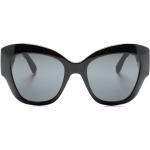 Gafas negras de acetato de sol tallas grandes con logo Gucci para mujer 