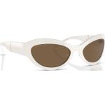 Gafas blancas de plástico de sol rebajadas Michael Kors para mujer 