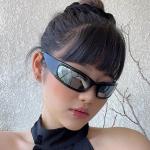 Gafas de plástico de sol vintage para mujer 
