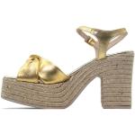 Sandalias doradas de goma con plataforma Gaimo talla 37 para mujer 