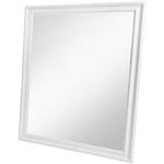 Espejos blancos de madera de pared con marco 