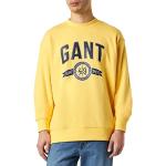 Cárdigans amarillos de algodón con cuello redondo vintage Gant talla XL para hombre 