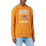 Cárdigans naranja informales con logo Gant Shield talla L para hombre 