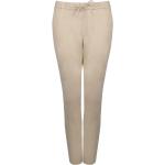 Pantalones beige de lino de chándal rebajados de verano Gant talla XS para mujer 