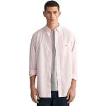 Camisas rosa pastel tallas grandes con logo Gant talla 4XL para hombre 