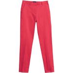 Pantalones chinos rojos de satén rebajados Gant talla M para mujer 