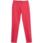 Pantalones chinos rojos de satén rebajados Gant talla S para mujer 