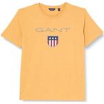GANT Shield SS T-Shirt Camiseta, Ivy Gold Mel, 176