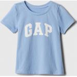 Camisetas infantiles azules con logo para niña 