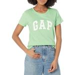 GAP Camiseta V SS CLSC, Bright Aloe Global, Medium para Mujer