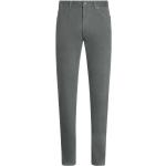 Jeans stretch grises de algodón ancho W30 largo L35 Ermenegildo Zegna 