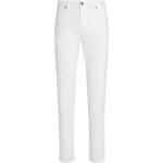 Jeans stretch blancos de algodón ancho W30 largo L35 Ermenegildo Zegna para hombre 