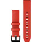 Relojes rojos de silicona Garmin QuickFit para mujer 