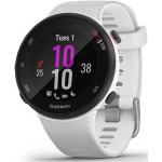 Relojes blancos de pulsera redondos con GPS con medidor de distancia para running Garmin Forerunner 45S para mujer 