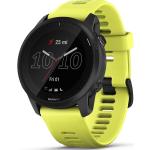 Relojes amarillos de silicona de pulsera rebajados con GPS 24h Garmin Forerunner 945 LTE para mujer 