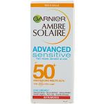 Cremas solares blancas sin colorantes para la piel sensible de 50 ml Garnier 