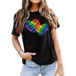 Camisetas deportivas negras de algodón Meme / Theme Gay Pride vintage talla M para mujer 