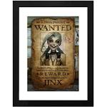 GB Eye GBYDCO117 Framed Collector Print League of Legends Jinx Wanted 30 x 40cm