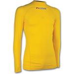 Camisetas térmicas amarillas de poliester manga larga impermeables para mujer 