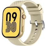 Smartwatches dorados con teléfono con podómetro para multi-sport Bluetooth para mujer 