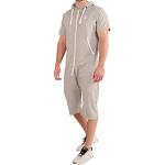 Pijamas peto grises de algodón oficinas con logo talla S para hombre 